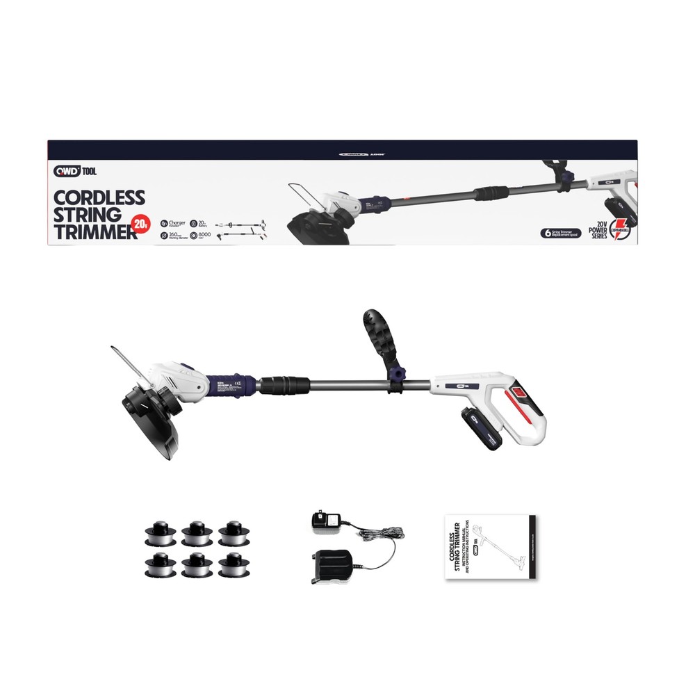 20v Cordless String Trimmer,Edger & Weed Trimmer (Battery & Charger Included)...