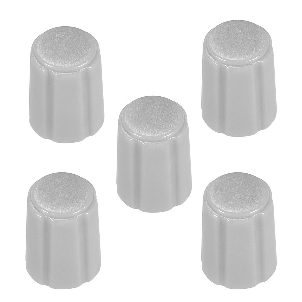5pcs,D type 6mm Potentiometer Control Knobs For Guitar Volume Tone Knobs Grey
