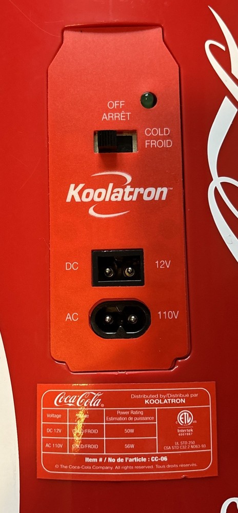 Coca-Cola Portable Mini Fridge # CC-06