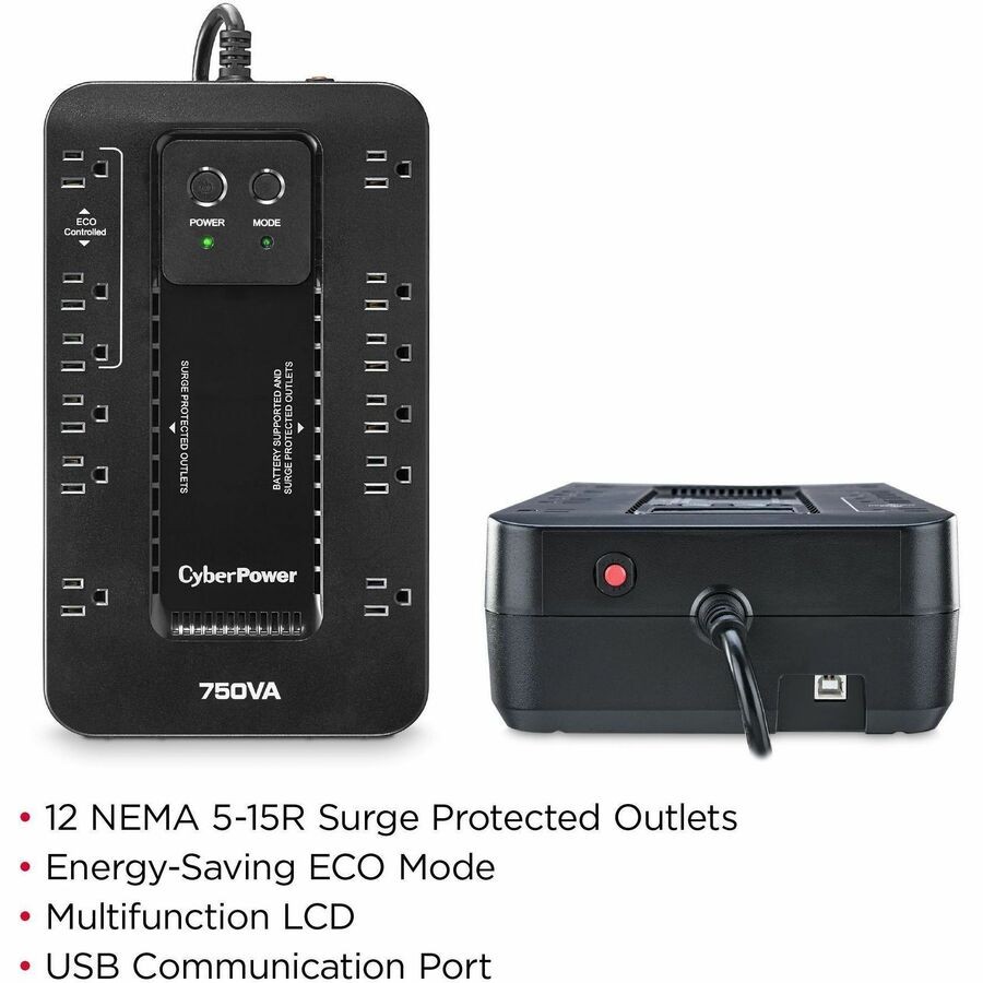 CyberPower EC750G Ecologic UPS Systems (EC750G)