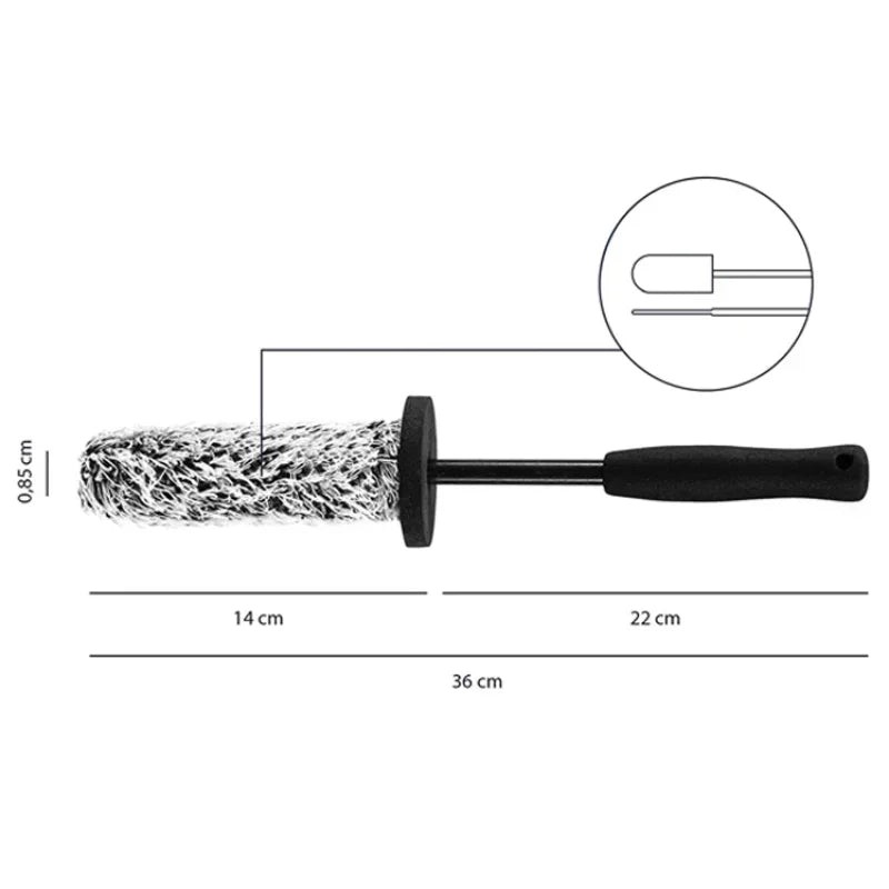 Rim Brush Microfiber Extra Thin for Clean Spokes & Rims
