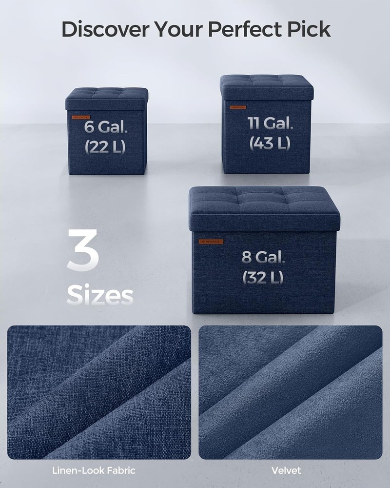 Storage Ottoman Foldable Small Ottoman Foot Rest Cube Ottoman Foot Stool Dorm