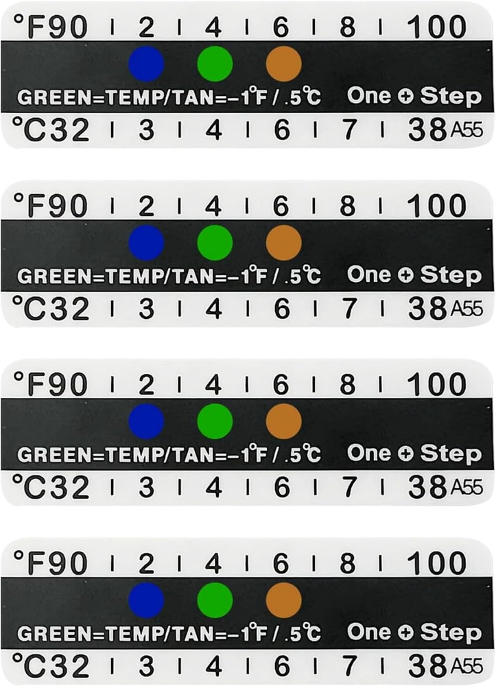 One Step Urine Temperature Test Strips, 100 X Stick on Thermometer Strips