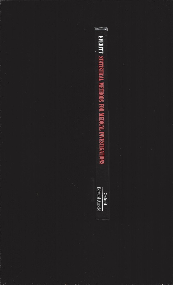 Statistical Methods For Medical Investigations by B.S. Everitt