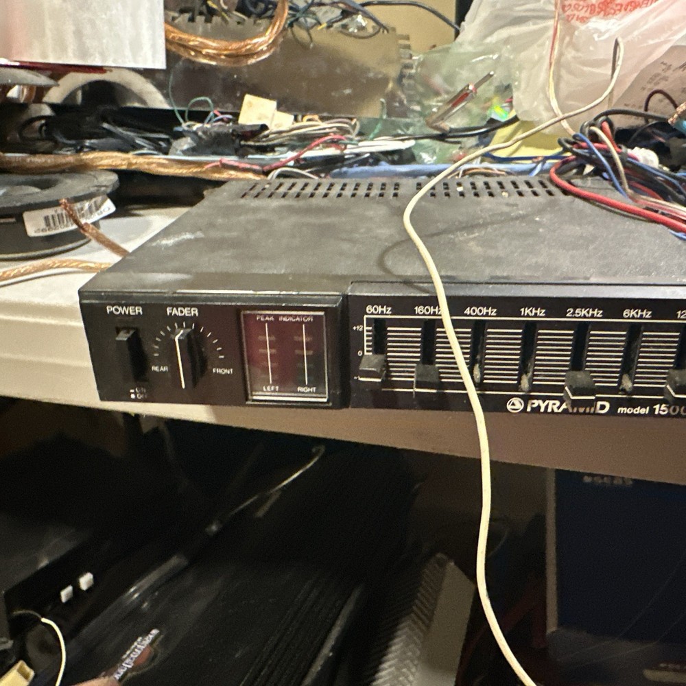 Pyramid Car Equalizer Model 1500, Untested But Power On No Audio Tested