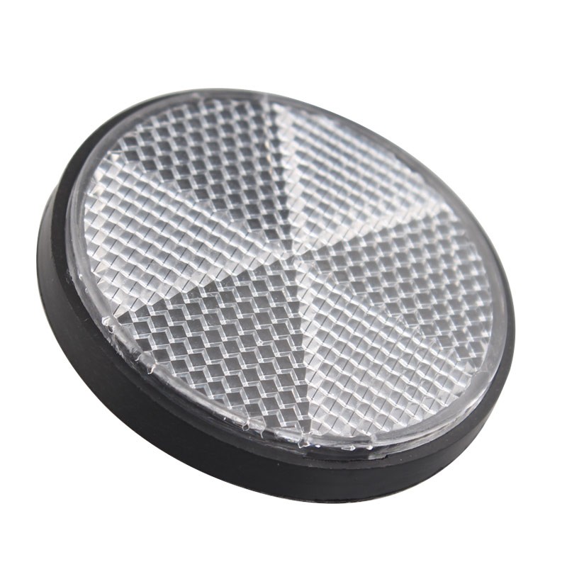 Pair Front Round Clear Reflector Set For Motorcycles Bikes Dirt Bikes Universal