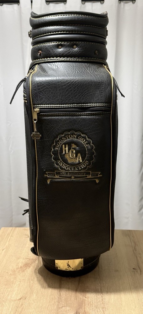 Belding Golf Staff Bag "Shell Houston Open" Golf Association 50th 1996 w/ Extras