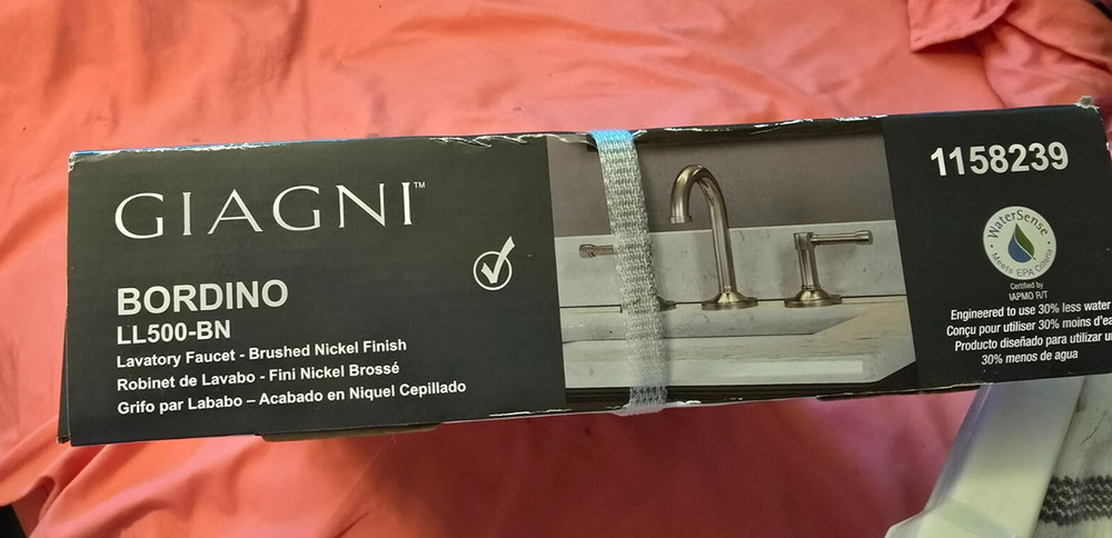 Giagni Bordino Brushed Nickel Widespread 2-handle Water