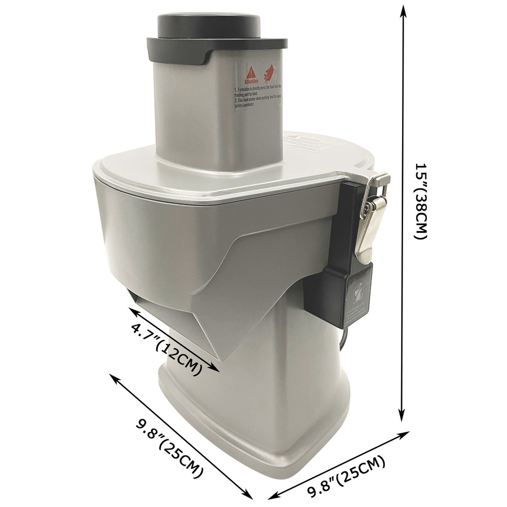 Multi-function Commercial Fruit Vegetable Dicer Cutter Shredder Machine 110V