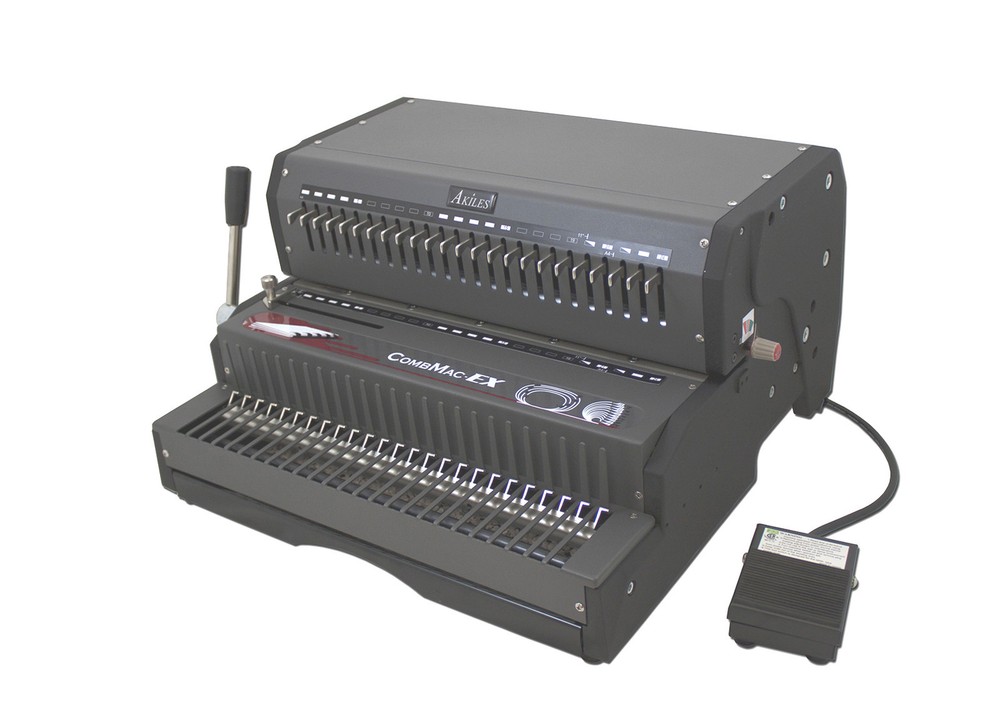 Akiles Combmac-EX24 Comb Binding Machine & Electric Hole Punch 14" [New]