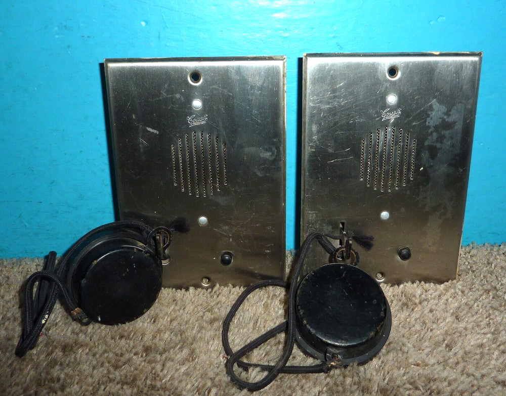 2 Couch Vintage Wall Mount Telephone Intercoms As-Is