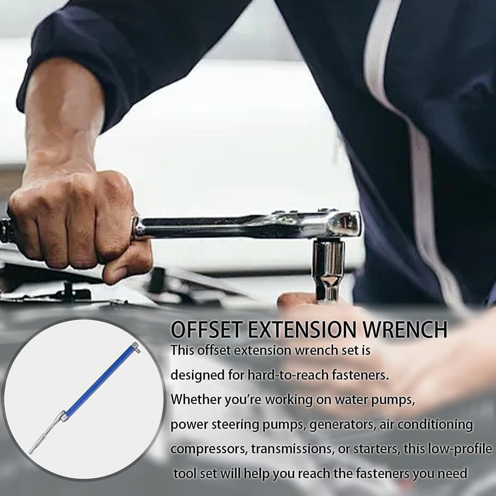 with 4 Extender Adapter 1/4", 3/8", 1/2" Multifunctional Upgraded