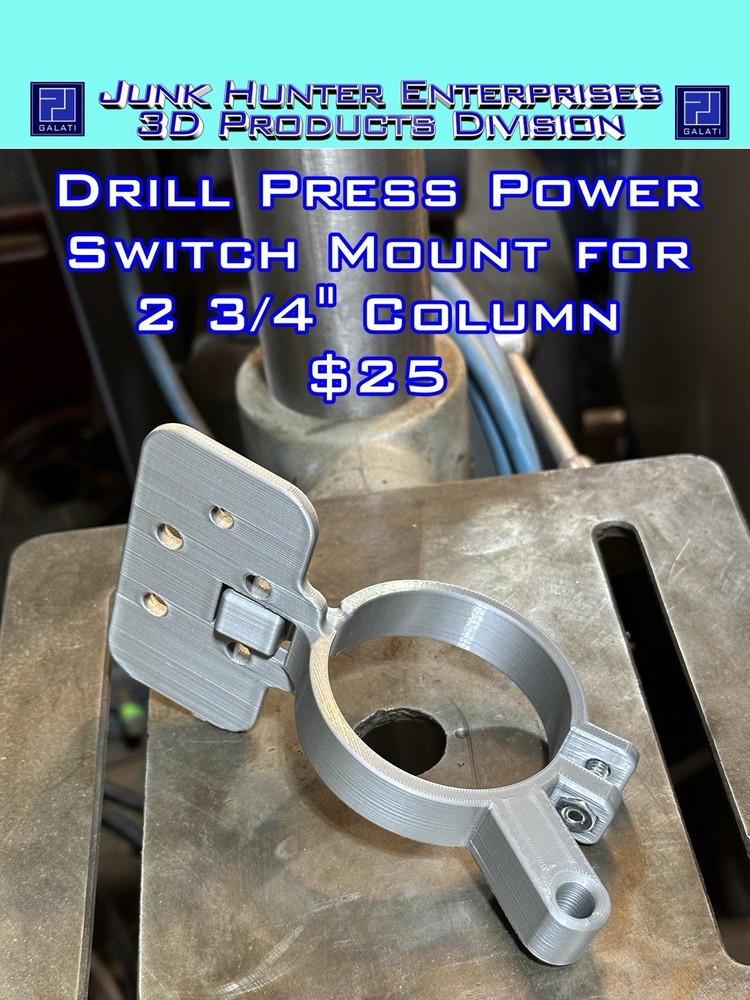 Drill Press Power Switch 2 3/4” Column Mounted Walker-Turner Rockwell Delta