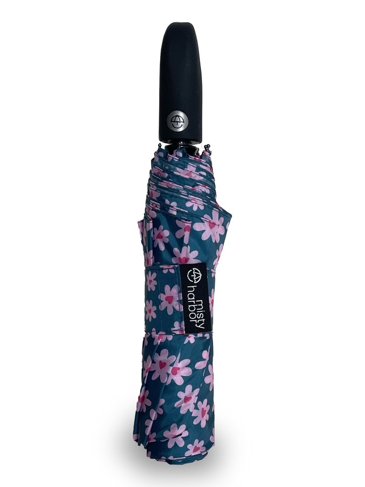 Misty Harbor 42" Automatic Open Rain Umbrella, Love Daisy