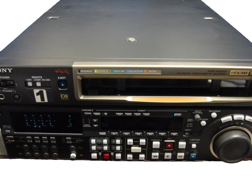 Sony HDW-M2000P Professional Digital Recorder HDCAM Studio 24P Multiformat VTR