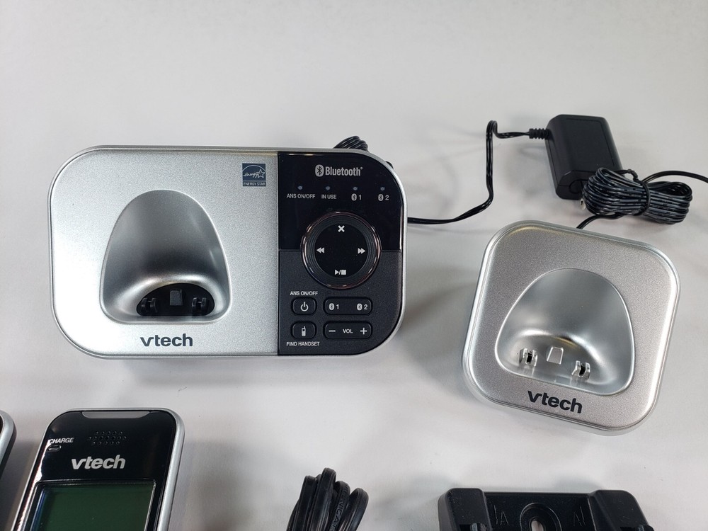 VTECH VS112-2 DECT 6.0 Bluetooth 2 Handset Cordless Phone with Answering Machine