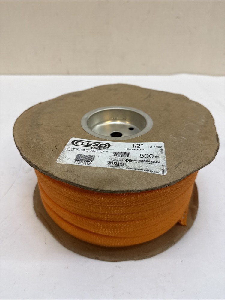 Flexo PET Braid - 1/2" - Orange (PTN0.50OR) 500ft