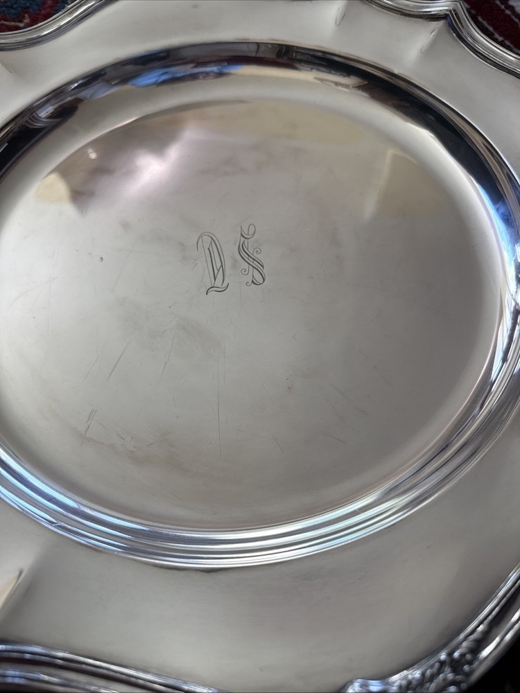 REED & BARTON De CHAMPLAIN SILVER PLATE SERVING TRAY EPNS Silver Plate 4080 14"