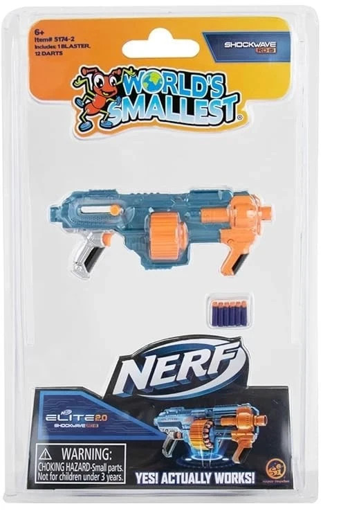 SHOCKWAVE World's Smallest Nerf Gun (Series 2 Blasters)