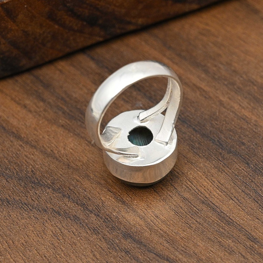 Wonderful Labradorite Gemstone Handmade 925 Solid Sterling Silver Jewelry Ring