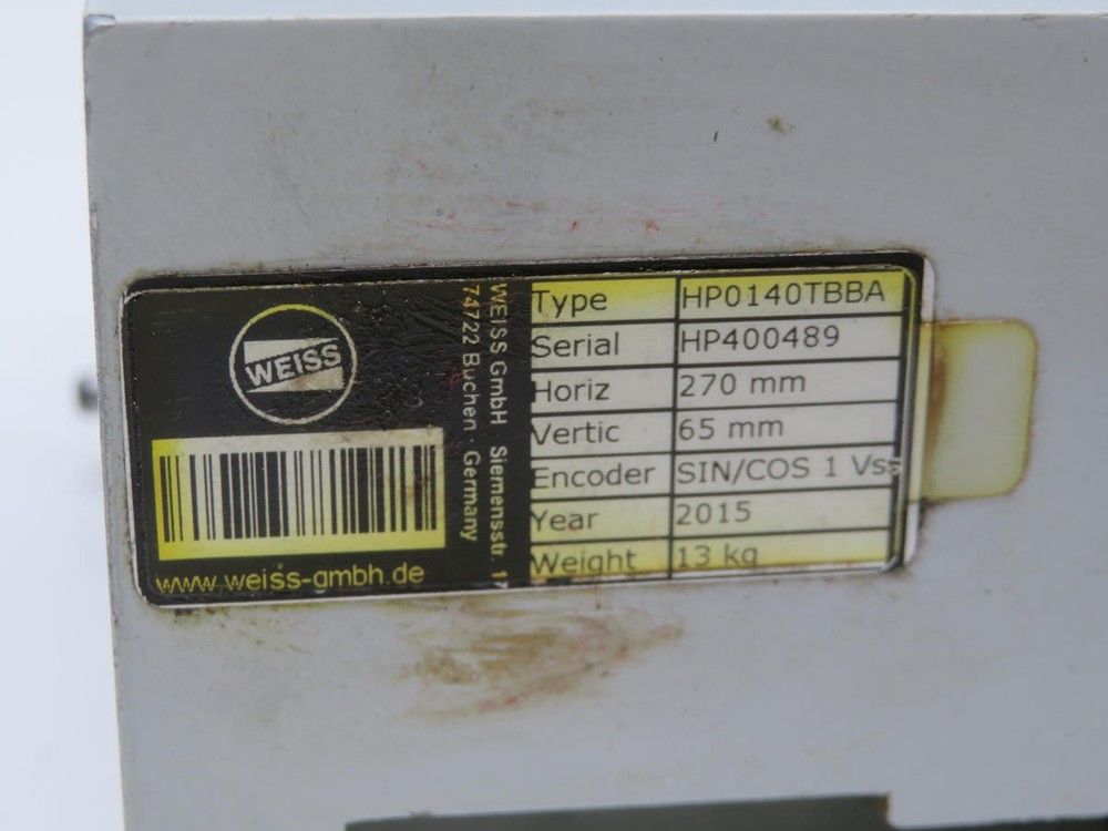 WEISS HP0140TBBA T209350