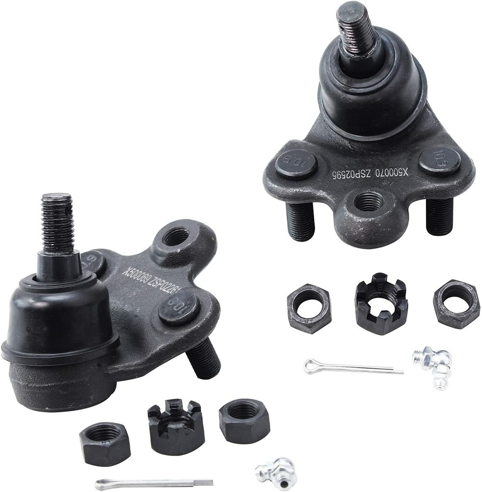 Front Lower Ball Joints + Outer Tie Rods for 2006 - 2009 2010 2011 Honda Civic