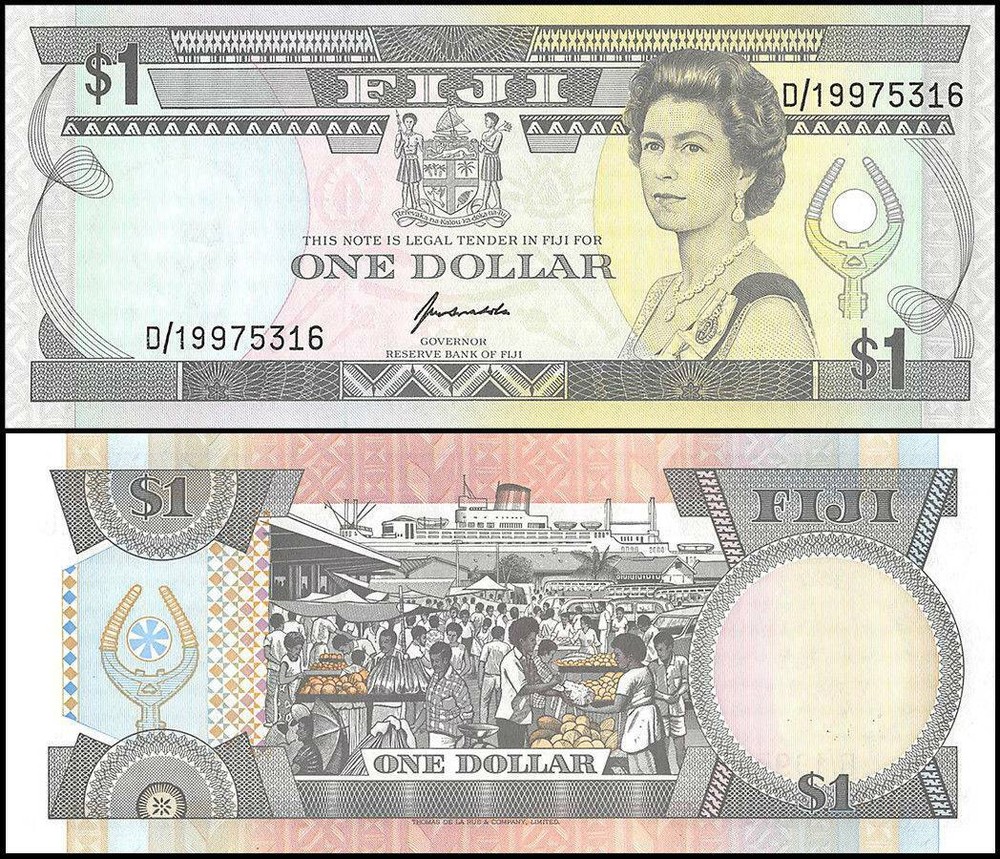 Fiji 1 Dollar, 1993 ND, P-89, UNC