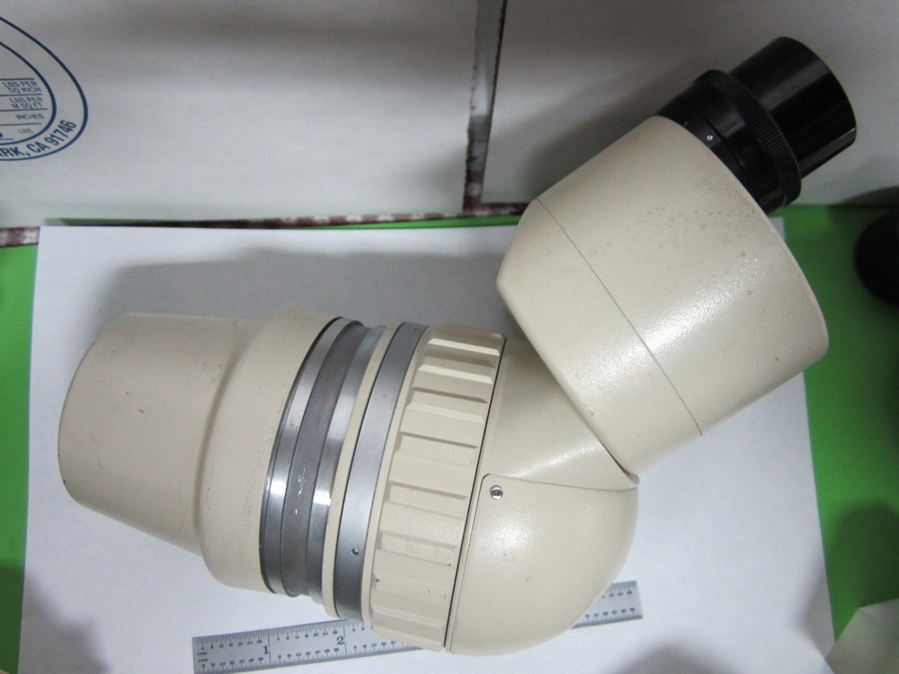 STEREO MICROSCOPE HEAD OLYMPUS PART 338909 OPTICS WITHOUT EYEPIECE BIN#L4-14