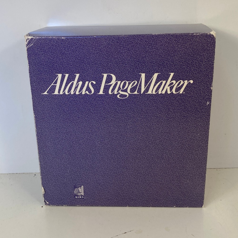 Aldus PageMaker Version 4.00 For Apple Macintosh 3.5" Floppies 1990