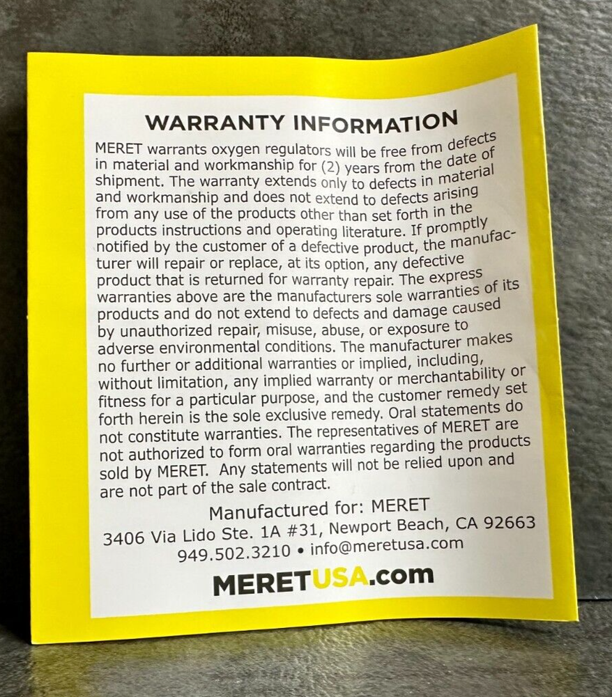 Oxygen Regulator - O2 , 0-15 LPM , new