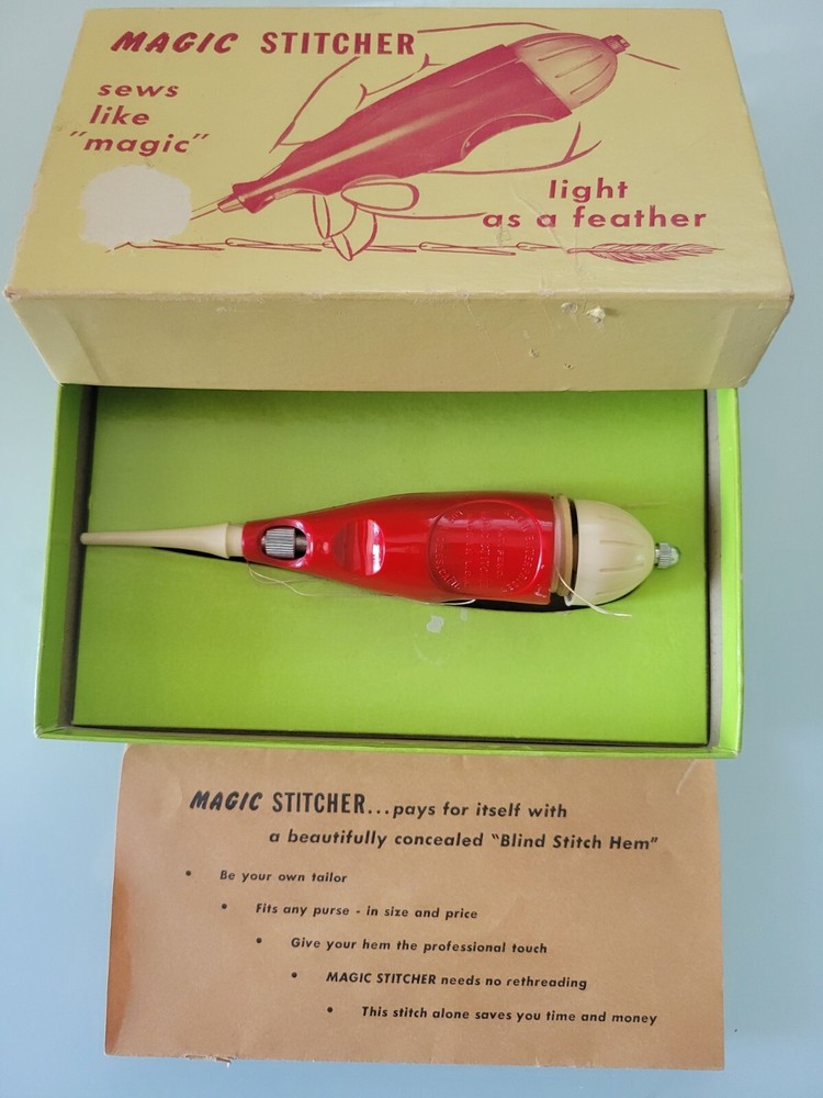 Vintage Magic Stitcher Sews Like Magic Light As A Feather,preowned Original Box
