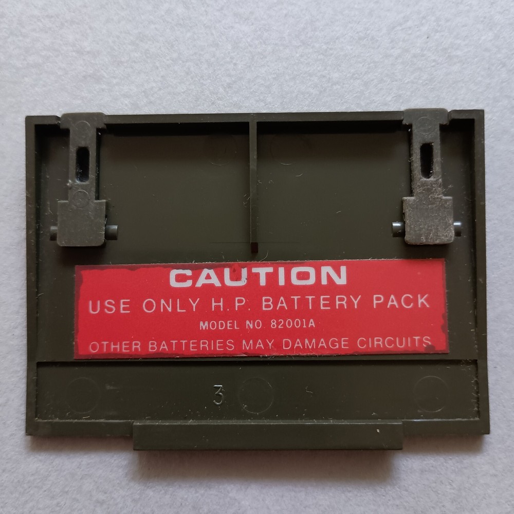 Hewlett-Packard HP-65 HP-67 Battery Compartment Cover with BRITTLE Tabs!!