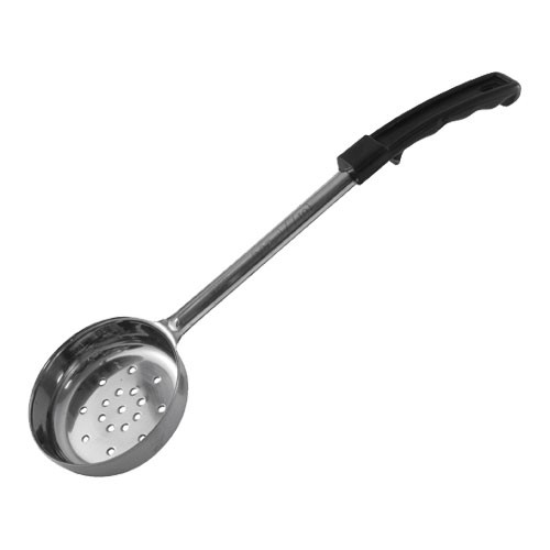Winco FPP6 6 oz Black Perforated Portion Spoon