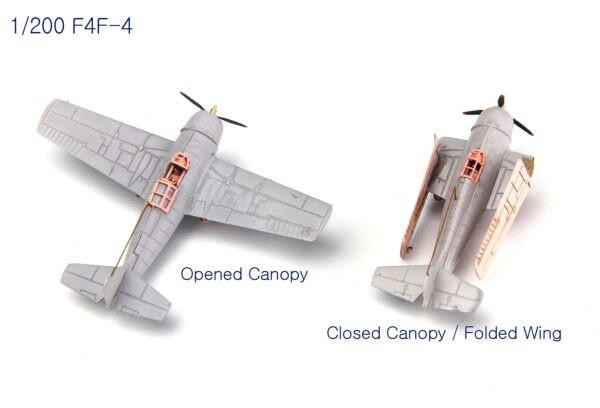 1/200 KA Models WWII US DECK PLANE SET for CV-6 Enterprise