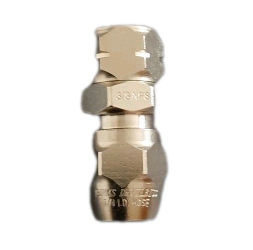 Binks DeVILBISS Swivel Connector Fitting 3/8 NPS x 1/4 ID Hose. New.