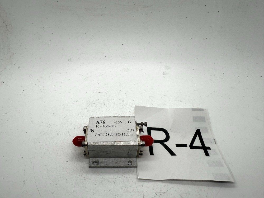 RF Amplifier A76 | 10–700MHz  | 28dB Gain | +15V | 17dBm Output