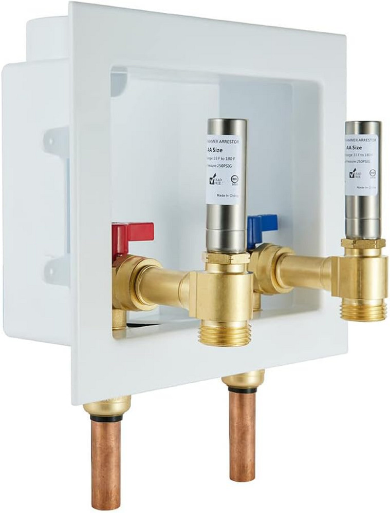 Laundry Water Hammer Arrestor 3/4" FHT x MHT Angle 2 Pack