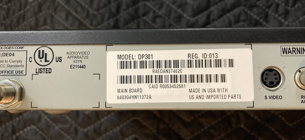 Dish Network DP301 Satellite TV Receiver