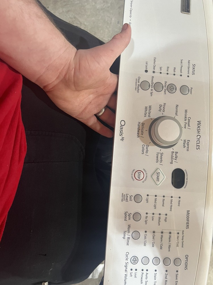 8572038- Kenmore Elite Control Panel