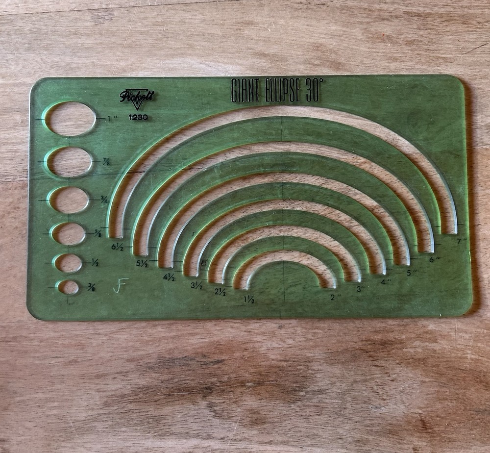 Vintage Calculating Measuring Ruler Set