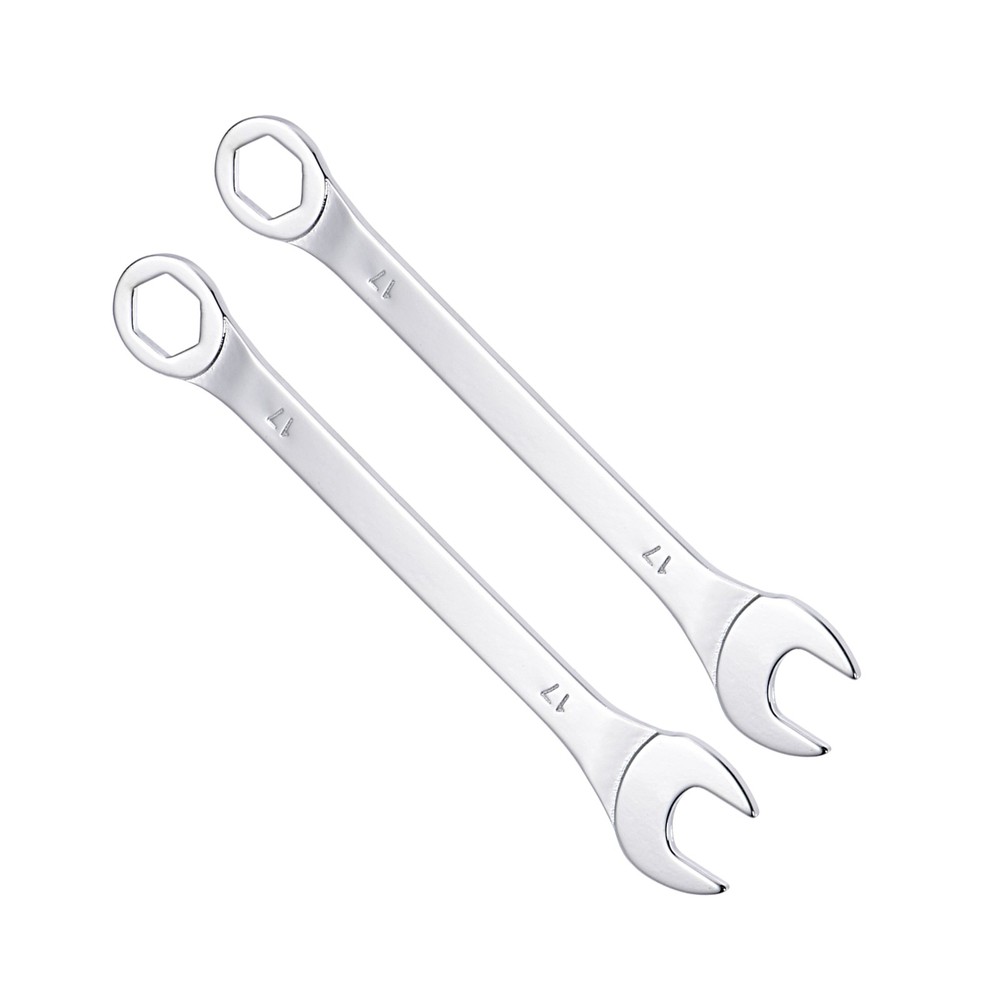 2PCS 17mm Thin 6-Point Combination Wrench Metric