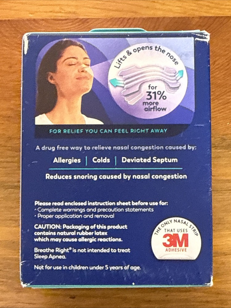 Breathe Right Extra Strength Nasal Strips - 72 Strips - Clear