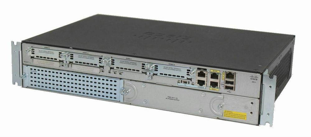 Cisco2911-VSec/K9 3 Port Voice/Security Bundle Router 512MB/256MB