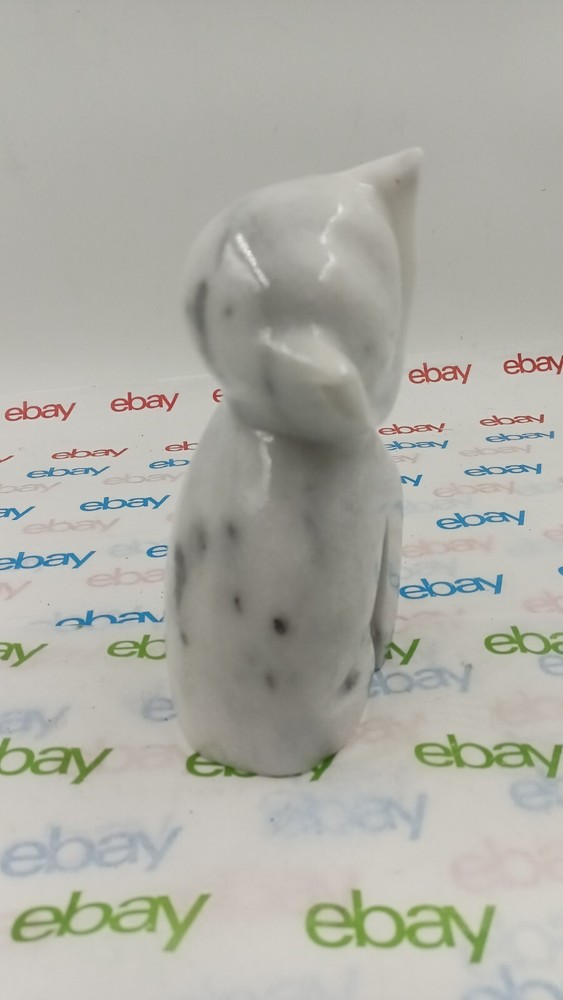 WHITE CAT BOOKEND MARBLE FROM DANBY VERMONT