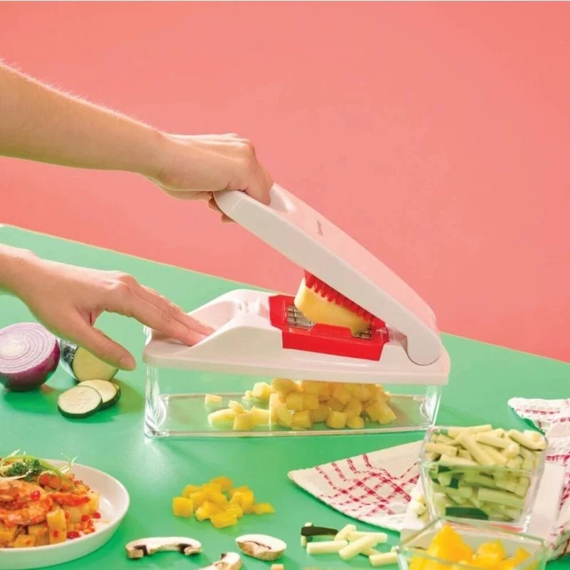 Tupperware Super Dicer 3 in 1 Vegetable Cutter Fruit Cutter Dicer Container New