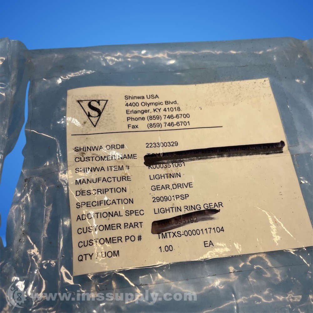 Lightnin 290901PSP Ring Gear FNIP