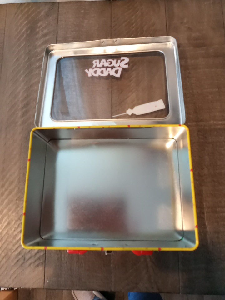 Sugar Daddy Metal Lunchbox Tin See-Through Front