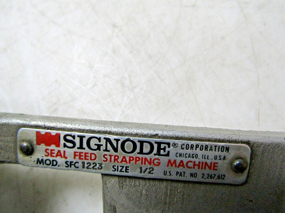 💥SIGNODE MODEL SFC 1223 SEAL FEED STRAPPING MACHINE