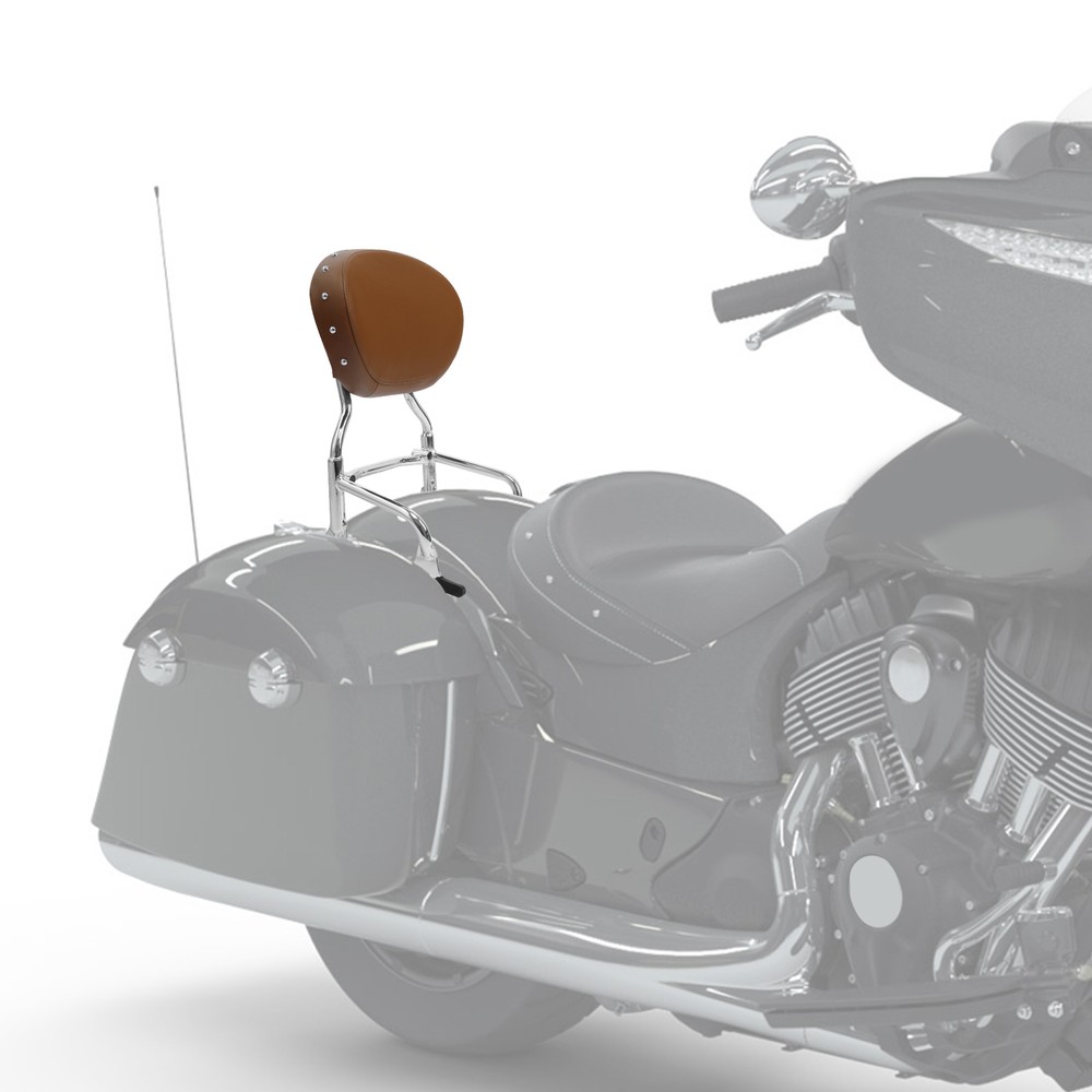 Chrome Sissy Bar + Mount Spools Fit For Indian Chief Classic 2014-2018 2016 2017