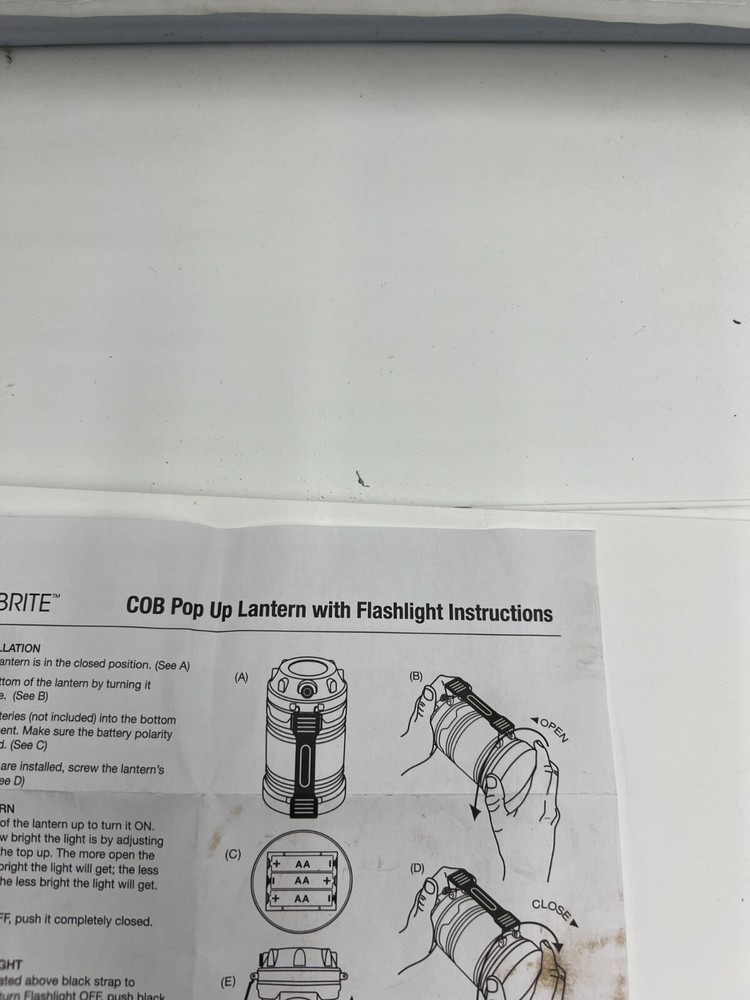 SecureBrite Pop Up Lantern With Flashlight Other Light Settings - FAST SHIPPING